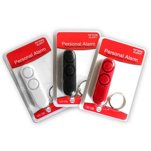 120dB Self Defense Anti-rape Device Dual Speakers Loud Alarm Alert Attack Panic Safety Personal Security Keychain Bag Pendant