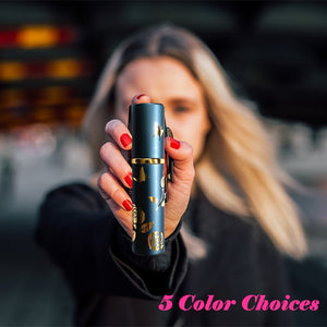 5 Color Lipstick Style Spray Lady EDC Self-Defense Outdoor Security Tools With Flower Pattern For Women Gift