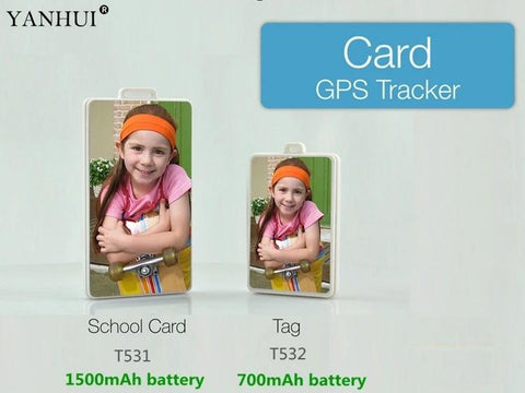 T531 T532 GPS tracker with panic button school ID Card hidden for students kids Waterproof design Free platform for tracking